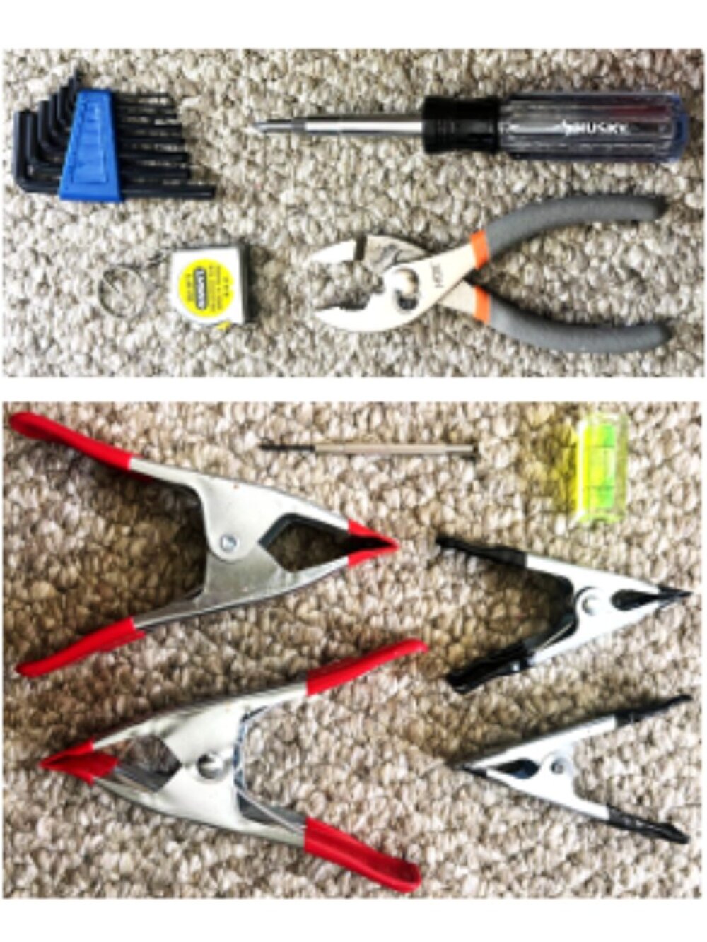 Collection of Hardware Tools for DIY Home Improvement